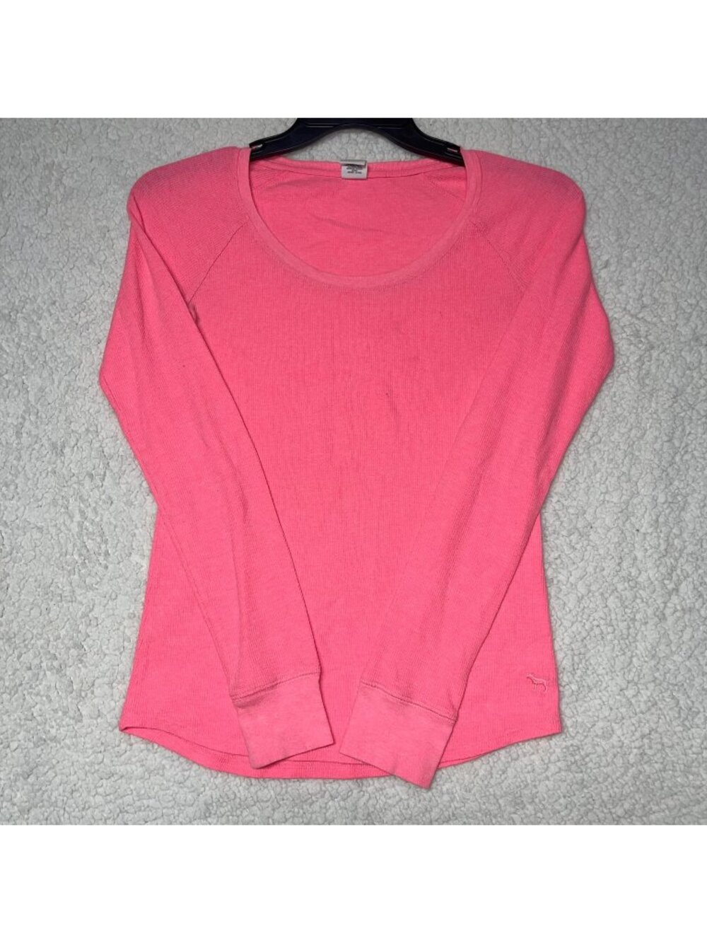 PINK Victoria's Secret Thermal Sleep Top Pink Long Sleeve Size S/P